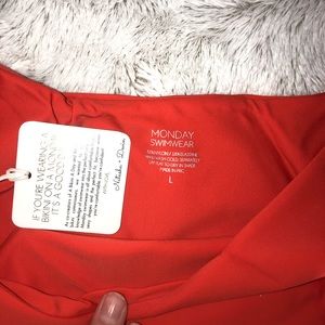 NWT Monday Swimwear Byron Bottom - Coral